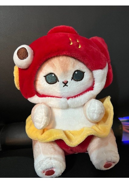 kırmızı Ejder Mofusand Peluş Oyuncak Mega Boy 40CM Koleksiyon Mofusand Kedi Peluş