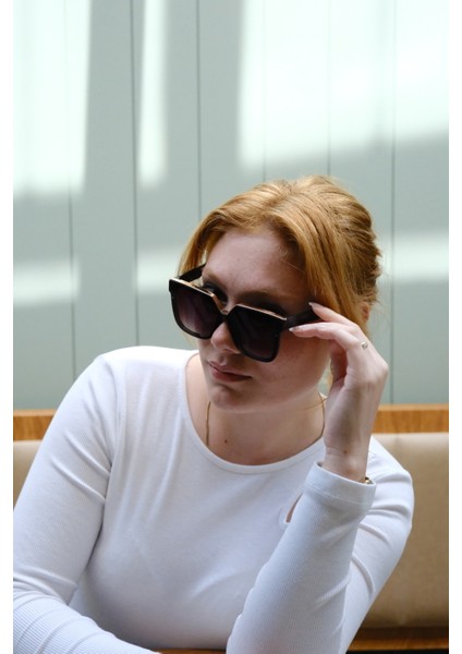 Kadın Güneş Gözlüğü Kare Kesim Kemik Model modelleri