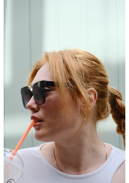 Kadın Güneş Gözlüğü Kare Kesim Kemik Model fırsatları