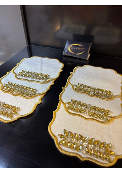 Gold Taşlı 6'lı Kokteyl Peçetesi indirimleri