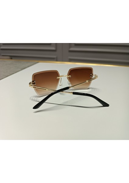 Kare Kesme Kristal Kesim Güneş Gözlüğü Lazer Kesim Çerçevesiz Kare Tüm Renkleri Ile fiyatları