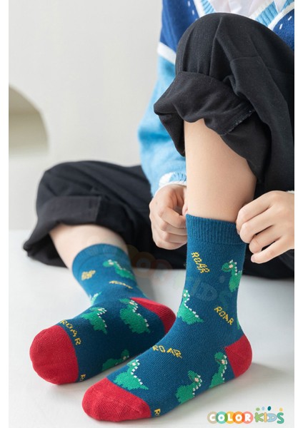 5 Çift Dinozor Çocuk Çorap Seti (Comfort Kids) modelleri