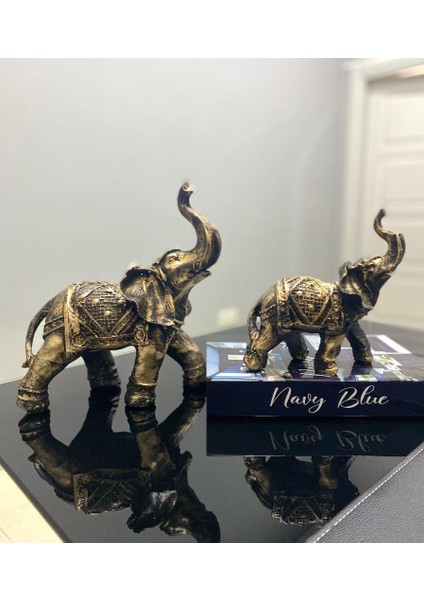 Dekoratif 2 Li Fil Figürü Biblo Heykel indirimleri