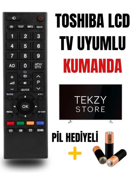Toshibalcd Tv Uyumlu Kumanda
