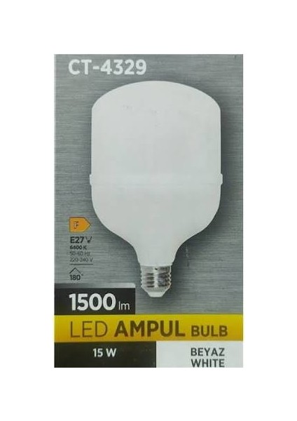 CT-4329 15W LED Ampul 6400K Beyaz E27 fiyatları