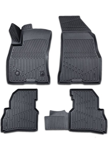 Doblo II Kombi 2010-2022 için Havuzlu Paspas, Yüksek Kenarlı, Esnek, Araca Özel, Kokusuz, Oto Paspas