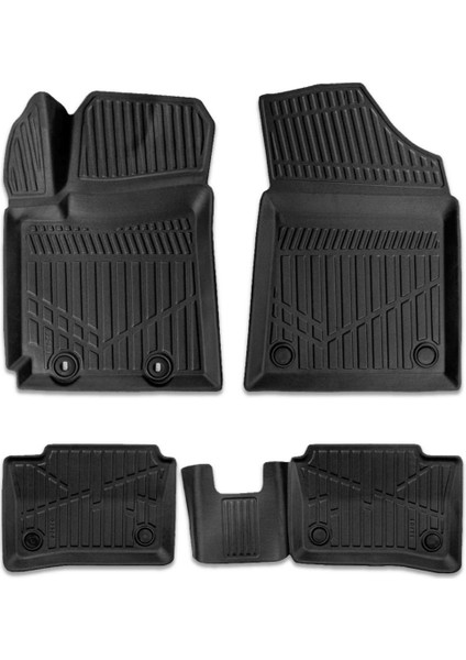 Hyundai I10 2019-2025 Için Havuzlu Paspas, Yüksek Kenarlı, Esnek, Araca Özel, Kokusuz, Oto Paspas