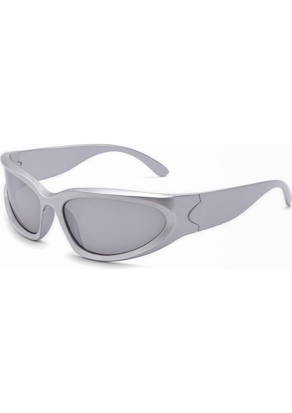Alien Silver Mirror Milenyum Y2K Hafif Unisex Güneş Gözlüğü Aynalı fiyatları