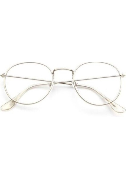 Ince Gümüş Oval Çerçeve Metal Hafif Tarz Retro Vintage Gözlük modelleri