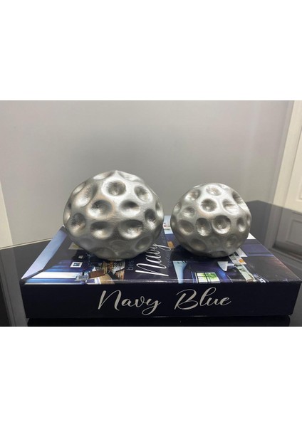 2 Li Dekoratif Top Biblo Yuvarlak Obje