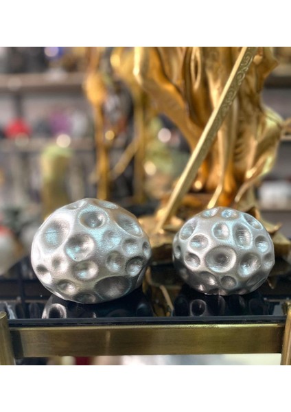 2 Li Dekoratif Top Biblo Yuvarlak Obje fırsatları