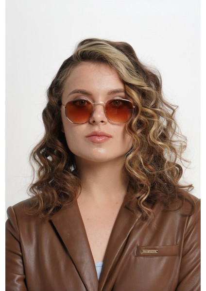 Altıgen Güneş Gözlüğü Metal Çerçeve