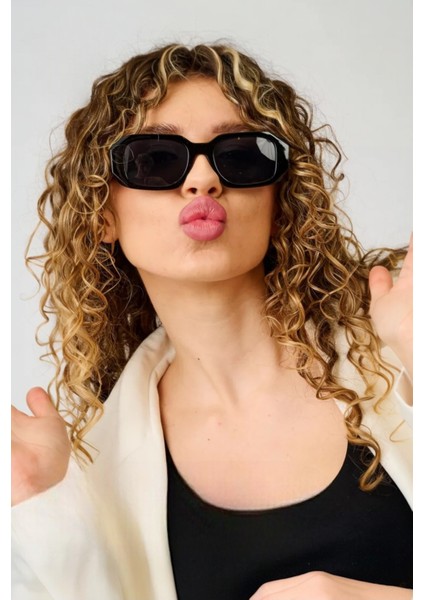 Güneş Gözlüğü Dikdörtgen Parlak Kemik Model