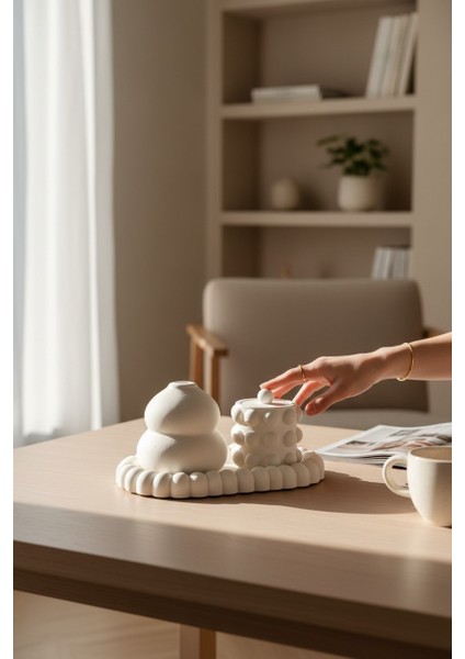 Dekoratif Bubble Vazo Set