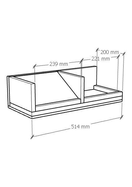 Tabanca Rafı | Anahtar, Cüzdan Yuvalı | Kadife ve %100 Mdf indirimleri