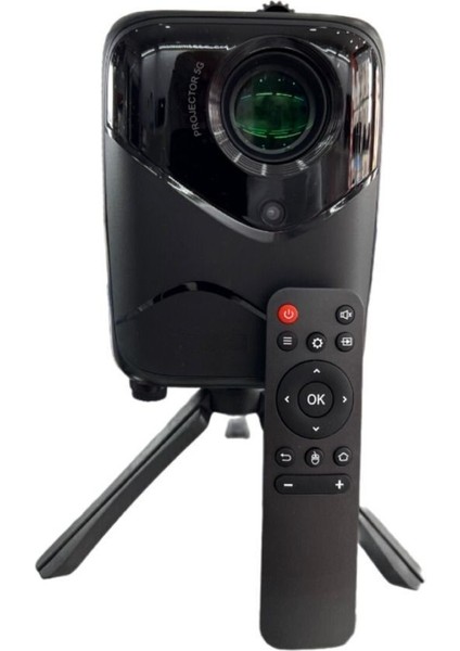 Projeksiyon Projektör Andoid Ev Ofis Tipi Ultra 4K Hd Görüntü Uzaktan Kumanda