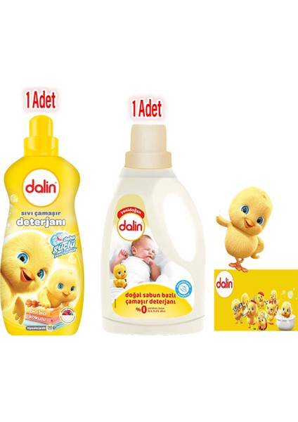 2'li Set - Doğal Sabun Bazlı ve Sıvı Çamaşır Deterjanı 1500 ml