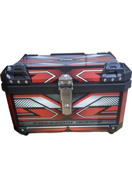 Rexx Topcase Premium 60 Litre Motosiklet Çanta Abs Arka Çanta Reknli Çanta 60 Litlere