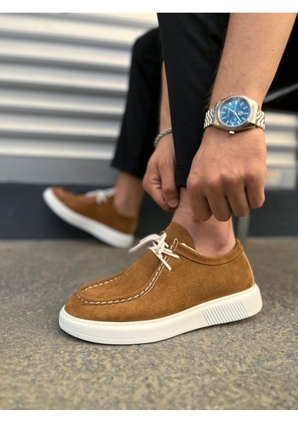 JY170 Tornado Bağcıklı Süet Erkek Günlük Spor Klasik Ayakkabı Sbt - Taba modelleri