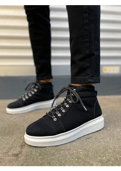 JY206 Ottawa Bağcıklı Ortopedik Taban Süet Erkek Spor Bot Sbt - Siyah fiyatları