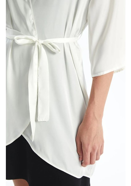 Lcw Dream Ekru Şal Yaka Düz Saten Kadın Sabahlık fiyatları