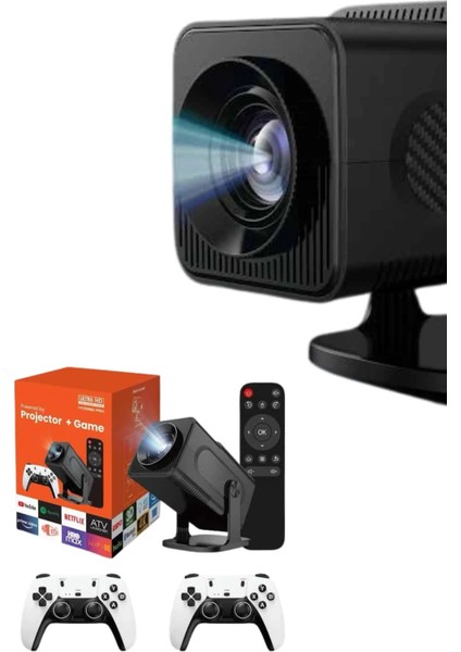 Retro Video Oyunu Konsolu Android Tv El Oyun Konsolu Wıfı Taşınabilir Projeksiyon Cihazı fırsatları