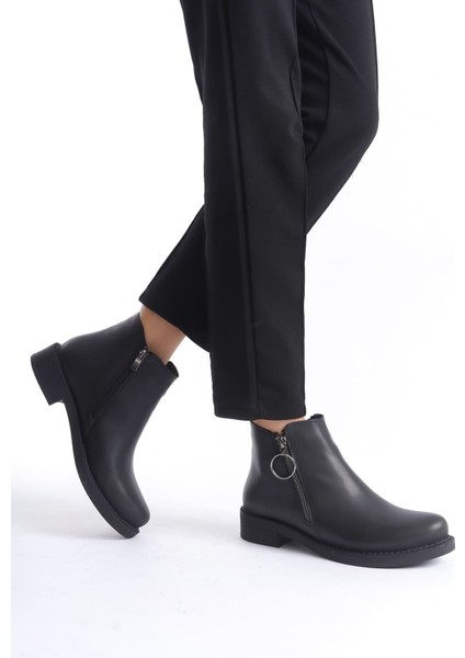 Margaret Fermuarlı Ortopedik Taban Topuklu Kadın Bot - Cst - Siyah fiyatları