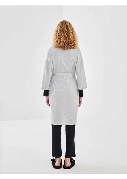 Lcw Dream Gri Hamile Şal Yaka Düz Sabahlık fırsatları
