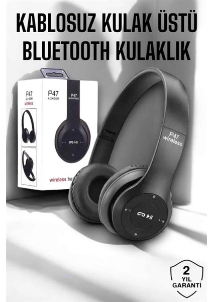 Kulak Üstü Tf Kart ve Aux Destekli Ergonomik Bluetooth Kulaklık fiyatları