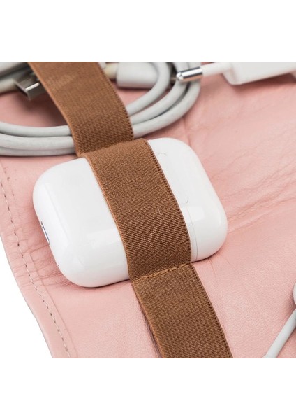 Deri Kablo Aksesuar Taşıma Çantası Nu2 Pembe fiyatları