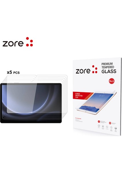 Galaxy Tab S10 Fe Zore 5in1 Tablet Temperli Cam Ekran Koruyucu fiyatları