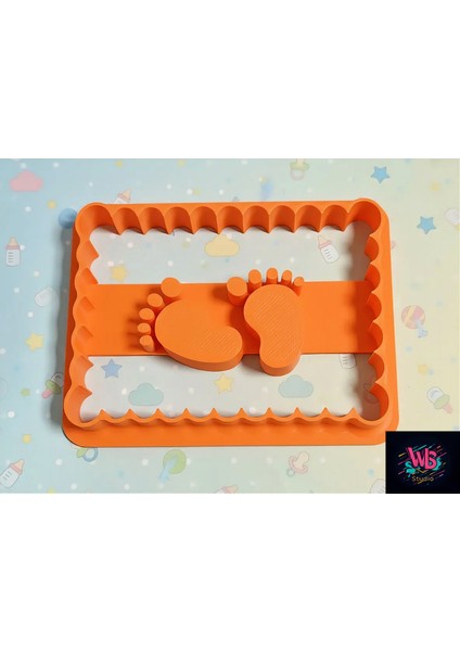 Bebek Ayağı Şeklinde Kurabiye Kalıbı ve Şeker Hamuru Şekillendirici