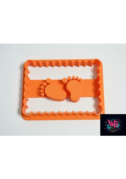 Bebek Ayağı Şeklinde Kurabiye Kalıbı ve Şeker Hamuru Şekillendirici modelleri