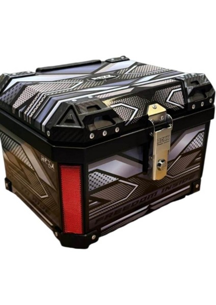 Premium Motosiklet Çanta Abs Arka Çanta Reknli Çanta 60 Litlere Su Geçirmez Kırılmaz