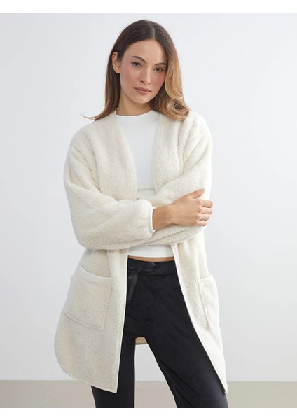 Lcw Dream Pembe Şal Yaka Pelüş Kadın Sabahlık