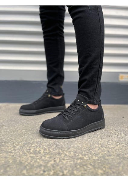 JY152 Cool Bağcıklı Süet Erkek Günlük Spor Klasik Ayakkabı Sst - Siyah fiyatları