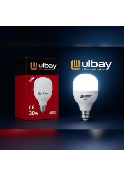 1.kalitetourch LED Ampul Beyaz 220V 30W 2000LM E27