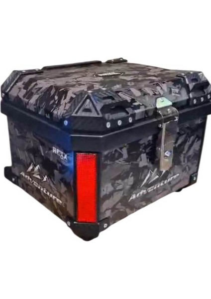 Karbon Motosiklet Çanta Abs Arka Çanta Reknli Çanta 60 Litlere Su Geçirmez Kırılmaz