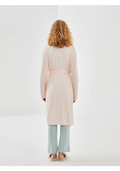 Lcw Dream Pembe Kruvaze Yaka Puantiyeli Hamile Sabahlık fırsatları