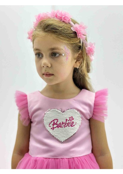 Pembe Çocuk Elbisesi modelleri