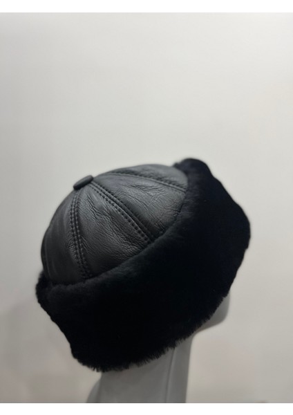Unisex %100 Hakiki Deri Peluş Kalpak Standart fiyatları