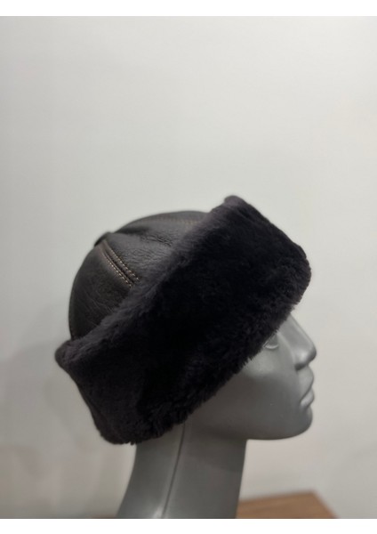 Unisex %100 Hakiki Deri Peluş Kalpak Standart fiyatları