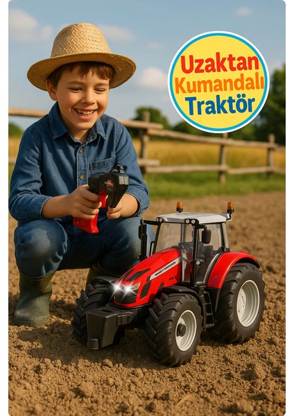Maisto Massey Ferguson 5S.145 Uzaktan Kumandalı Işıklı Traktör
