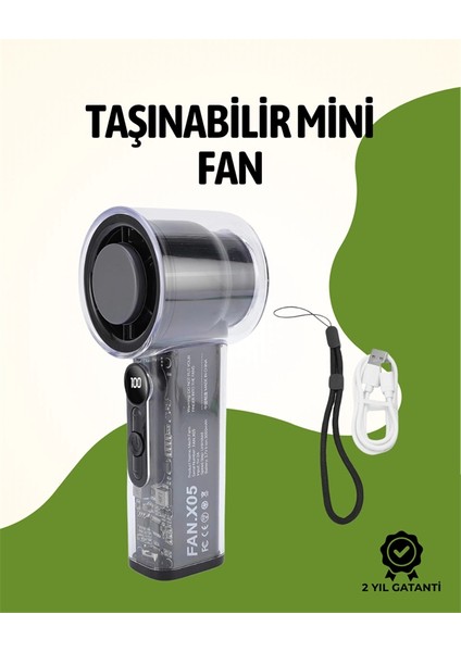 Sessiz Çalışan Taşınabilir Fan | Dijital Göstergeli | 100 Kademeli Hız Ayarı