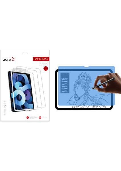 Apple iPad Pro 13 2024 Zore Paper-Like Ekran Koruyucu