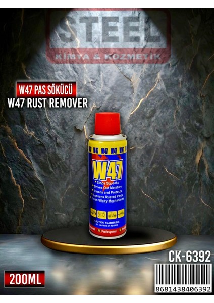 Çok Amaçlı Pas Sökücü ve Yağlayıcı W47 200 ml