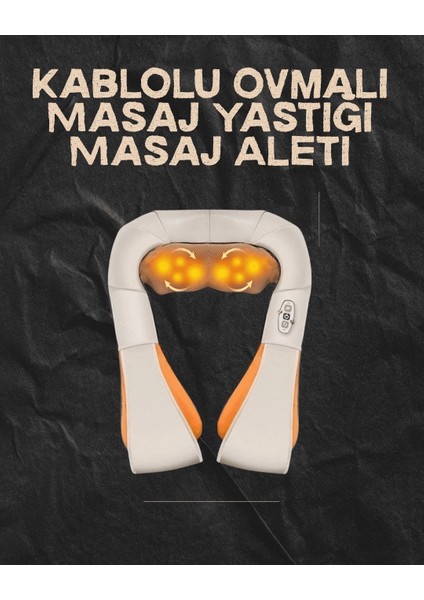 Ovmalı Isıtmalı Elektrikli Masaj Aleti – Boyun, Sırt, Bel, Omuz ve Bacak Için Profesyonel Masaj Aleti