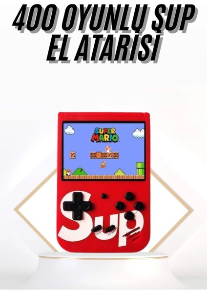 Çocuklara Özel Taşınabilir Sup El Atarisi 400 Oyunlu Nostaljik Oyun Konsolu