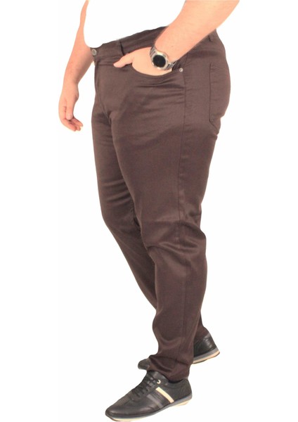 Mocgrande Büyük Beden Klasik 5 Cep Pantolon Montana 11917 Kahverengi fiyatları