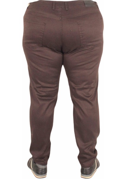 Mocgrande Büyük Beden Klasik 5 Cep Pantolon Montana 11917 Kahverengi modelleri